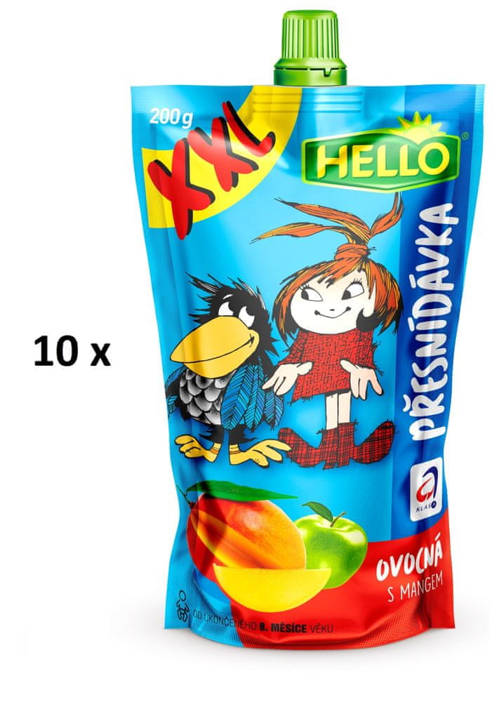 Hello ovocná výživa XXL s mangom 10 x 200 g